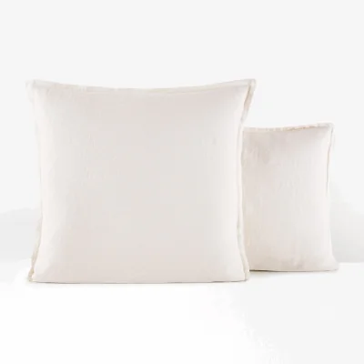 La Redoute Linot Ruffle 100% Washed Linen Pillowcase