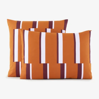 La Redoute Stubbe Geometric Print Cotton Pillowcase