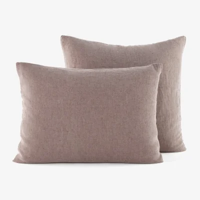 La Redoute Antona Linen and Cotton Two-Tone Pillowcase