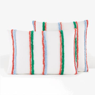 La Redoute Neil Striped 100% Tufted Cotton Pillowcase