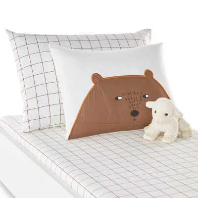 La Redoute Anatole Bear 100% Cotton Pillowcase