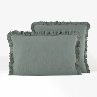 La Redoute Kumla Plain 100% Cotton Muslin Pillowcase