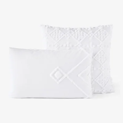 La Redoute Pintu Tufted 100% Organic Cotton 350 Thread Count Pillowcase