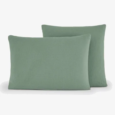 La Redoute Kumco Pillowcase in Cotton Muslin/Washed Cotton