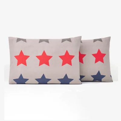 La Redoute Stars Star 100% Cotton Pillowcase