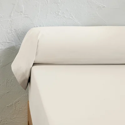 La Redoute Best Quality Plain 100% Cotton Percale 200 Thread Count Bolster Pillowcase