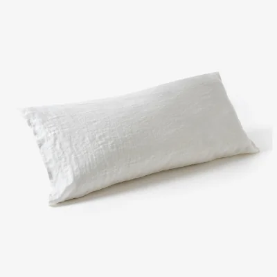 La Redoute Elina 100% Washed Linen Bolster Pillowcase