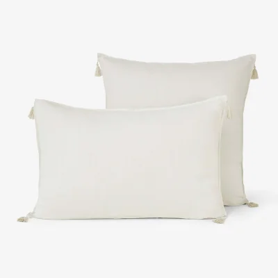 La Redoute Carly Tassel 100% Washed Linen Pillowcase