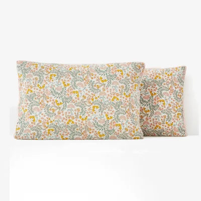 La Redoute Majari Floral Washed Cotton Pillowcase