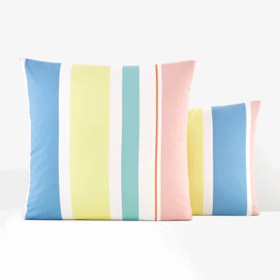 La Redoute Marignane Striped Recycled Cotton Pillowcase