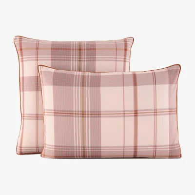 La Redoute Dollon Checked Washed Cotton Yarn-Dyed Pillowcase