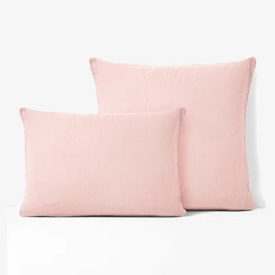 La Redoute Kumla Plain 100% Cotton Muslin Pillowcase