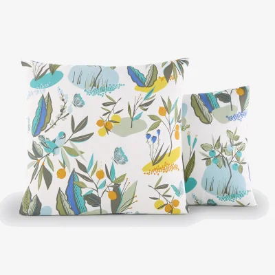 La Redoute Gardane Floral 100% Organic Cotton Pillowcase