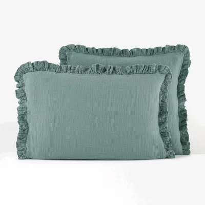 La Redoute Kumla Plain 100% Cotton Muslin Pillowcase