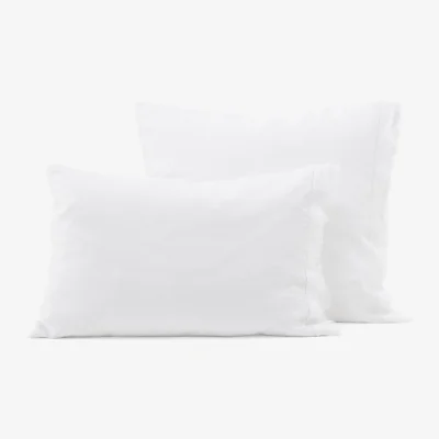 La Redoute Estavelle Fringed 100% Washed Linen Pillowcase