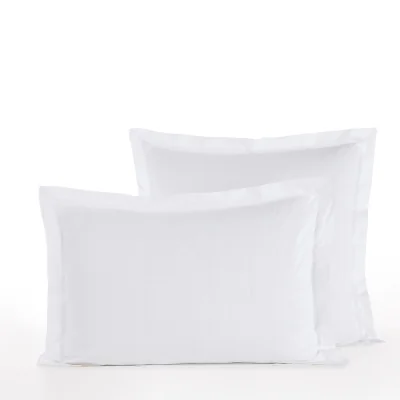 La Redoute Loeva Embroidered 100% Cotton Percale Pillowcase