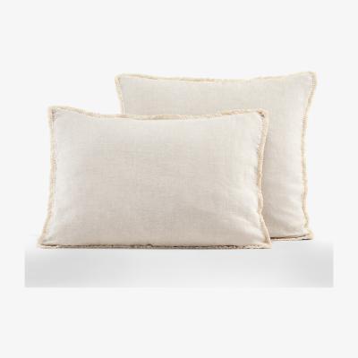La Redoute Franja Washed Linen Pillowcase