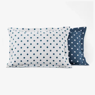 La Redoute Clarisse Polka Dot 100% Cotton Pillowcase
