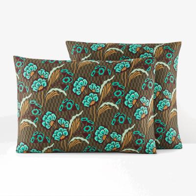 La Redoute Gianni Floral 100% Cotton Satin 300 Thread Count Pillowcase