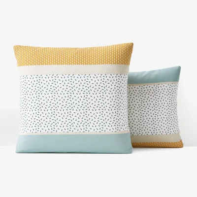 La Redoute Happy Stripes and Spots 100% Cotton Pillowcase