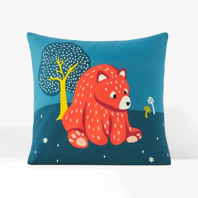 La Redoute Orsi Animal Cotton Pillowcase