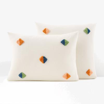 La Redoute Mentilla Tufted Diamond 100% Cotton Pillowcase