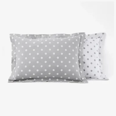La Redoute Clarisse Polka Dot 100% Cotton Pillowcase