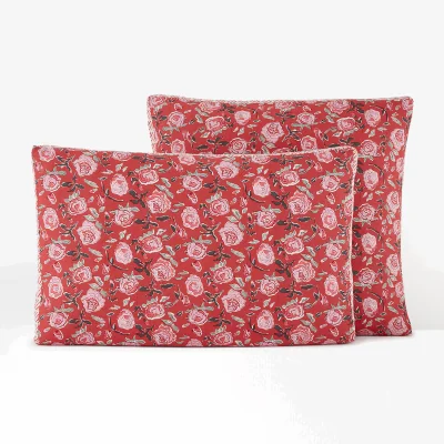 La Redoute Paolisi Floral Washed Cotton/Linen Pillowcase
