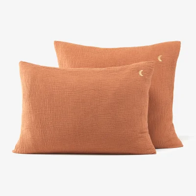 La Redoute Cuddly 100% Organic Cotton Muslin 200 Thread Count Pillowcase
