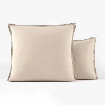 La Redoute Anya Embroidered 100% Cotton Voile 180 Thread Count Pillowcase