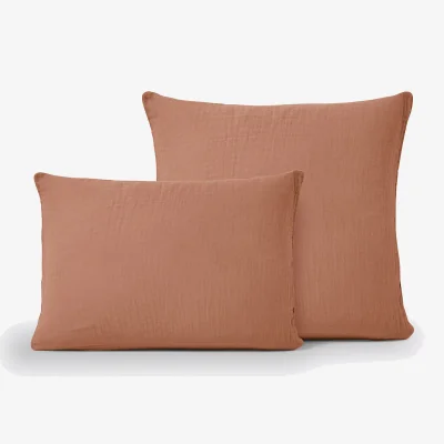La Redoute Kumla Plain Cotton Muslin Pillowcase