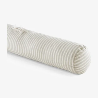 La Redoute 100% Cotton Herringbone Bolster Pillowcase