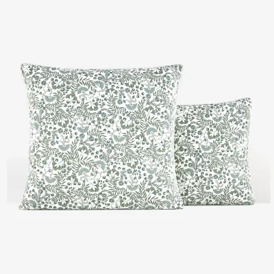 La Redoute Majari Floral 100% Washed Cotton Pillowcase