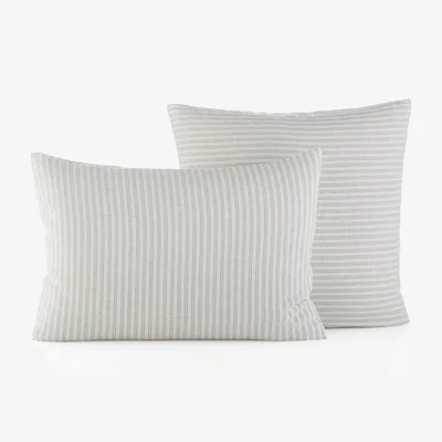La Redoute Kalaya Striped 100% Linen Pillowcase
