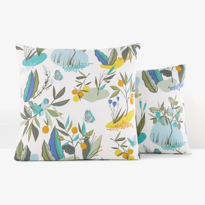 La Redoute Gardane Floral 100% Organic Cotton Pillowcase