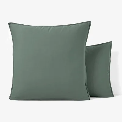 La Redoute Scenario Plain 100% Washed Cotton Pillowcase
