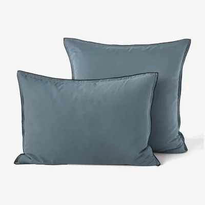 La Redoute Plain 100% Organic Washed Cotton Muslin 400 Thread Count Pillowcase