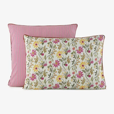 La Redoute Harney Floral Print Washed Cotton Pillowcase