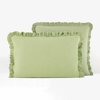 La Redoute Kumla Plain 100% Cotton Muslin Pillowcase