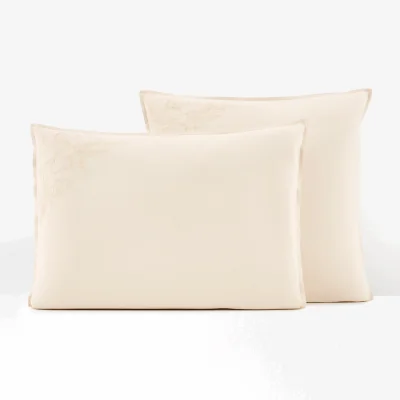 La Redoute Scénario Embroidered 100% Washed Cotton Pillowcase
