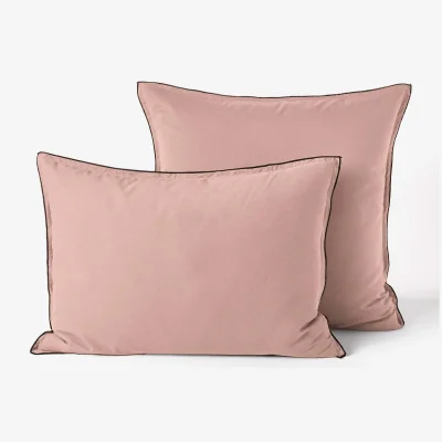 La Redoute Plain 100% Organic Washed Cotton Muslin 400 Thread Count Pillowcase