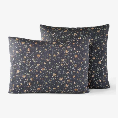 La Redoute Bohemian Floral 100% Linen Pillowcase