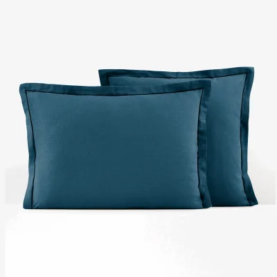 La Redoute Metis Bourdon Cotton and Washed Linen Pillowcase