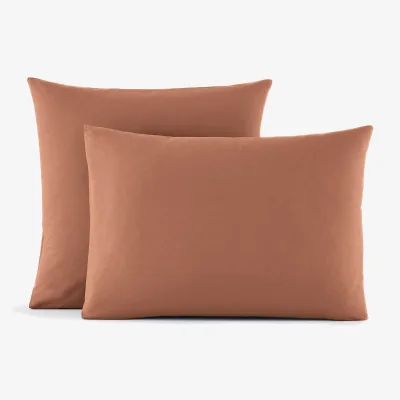 La Redoute Scenario Plain Cotton Percale 200 Thread Count Pillowcase