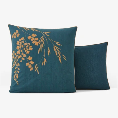 La Redoute Izumi Floral 100% Cotton Percale 200 Thread Count Pillowcase