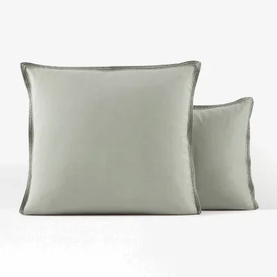 La Redoute Anya Embroidered 100% Cotton Voile 180 Thread Count Pillowcase