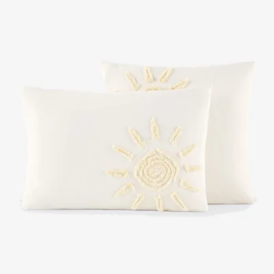La Redoute Melenaos Tufted Cotton Pillowcase