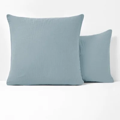 La Redoute Kumla Plain 100% Cotton Muslin Pillowcase