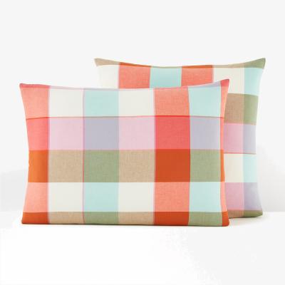 La Redoute Alastar Checked 100% Washed Cotton Pillowcase