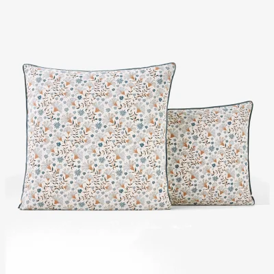 La Redoute Kalyan Floral 100% Cotton Percale 200 Thread Count Pillowcase